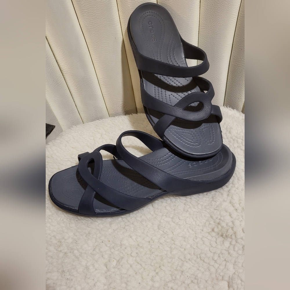 Crocs Meleen Twist Navy Women's  Size 11.